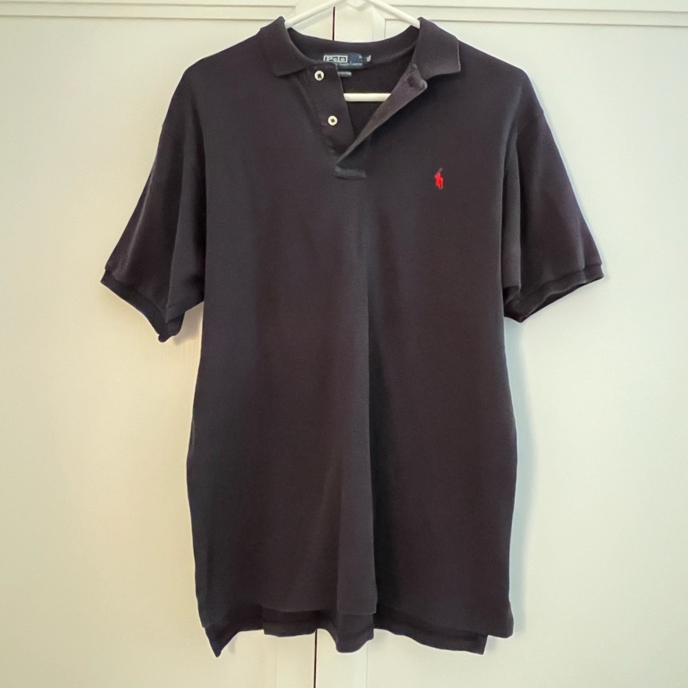 Polo by Ralph Lauren Black Vintage Soft Polo Shirt, Size XL/XXL